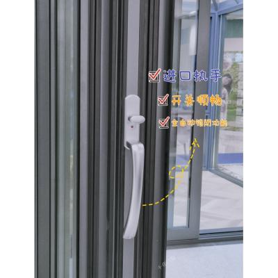 China High Quality Home Decor Folding Design Glass Doors Exterior High Performance Windproof for sale