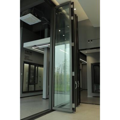 China Wholesale Custom Quality Decoration Glass Simple Design Windproof Folding Sliding Patio Doors for sale