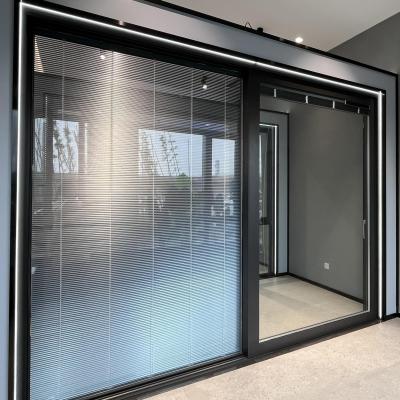 China BLACK Safe Aluminum Sliding Door Side Pressure Windproof (SS180) for sale