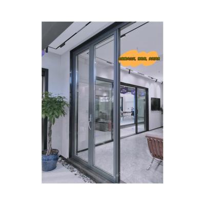 China Luxury Windproof Custom Design Accordion Doors Interior Folding Aluminum Doors for sale