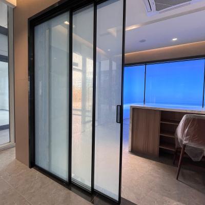 China Decoration BLACK Extremely Narrow Sliding Door with Great View (ES115) for sale