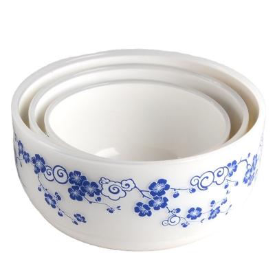 China Eco-Friendly Sustainable Round Plastic Rice Salar Bowl Japanese Ramen Soup Bowl 3pcs for sale