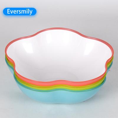 China Sustainable BPA Free Indoor Outdoor Plastic Snacks Candy Bowl Salad Serving Plate Fruit Tray for sale