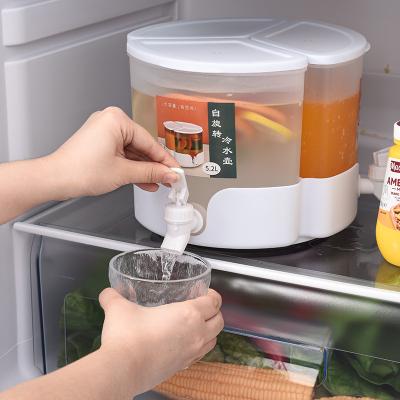 China WITH LID EVERSMILY Amazon high-quality household 5.2 L large capacity drink water refrigerated bucket three rack cold kettle for sale