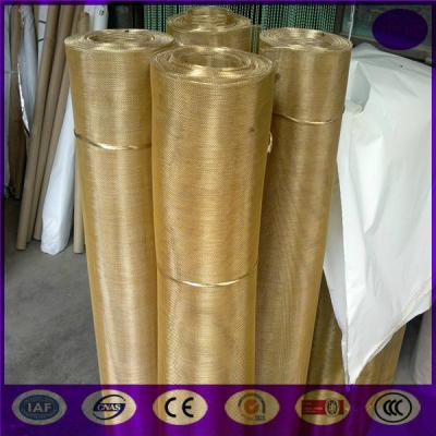 China 16 mesh ,wire dia 0.4mm, aperture 1.18mm plain weave brass wire mesh for sale