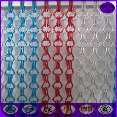 China Hanging Double Hooks aluminum Striple Chain Fly Screen For Door Curtain for sale