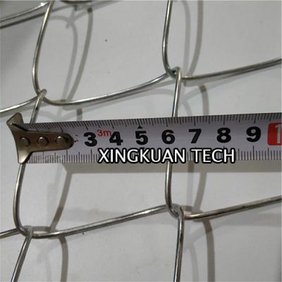 China 6cmx6cm Galvanized Chain Link Mesh Fencing , Cyclone Fence In Diamond Hole for sale