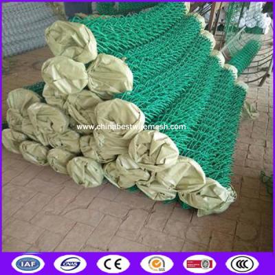 China Green color 60x60 opening black chain link fence cost for architecture for sale