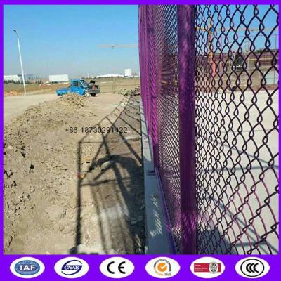 China Pink color chain link fence wire mesh for basketball court made in china for sale