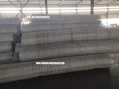 China Reinforced gabion /hexagonal mesh net in the construction of highway white to black made in china for sale