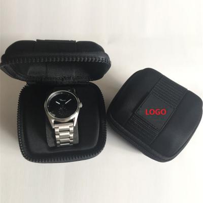 China Promotional Scratchproof Shockproof On-the-Go Hard Shell Watch Case EVA Watch Boxes Cases With Zipper for sale