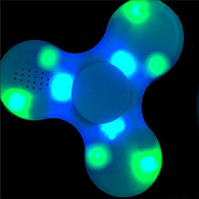 China BT Speaker Playing Popular Music Busy Spinner With LED Lights Wireless Colorful Light Speaker Speaker And Stress Reliever Hand Spinner for sale