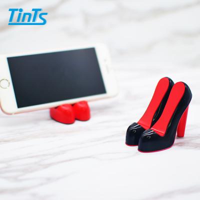 China High Heel Form Design OEM Promotional Ladies Smart Phone Holder Lazy High Heel Shape For Office Gifts for sale