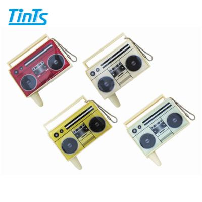 China Connect to 2 Sets Retro Headphones Cassette Shape Earphone Splitter 3.5mm Connector for Mobile Phones / Tablets for sale