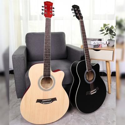 China Wholesale Flawless Veneer YD-D40Q Handmade Classical Musical Instruments 40 Inch Acoustic Cutaway Guitar for sale