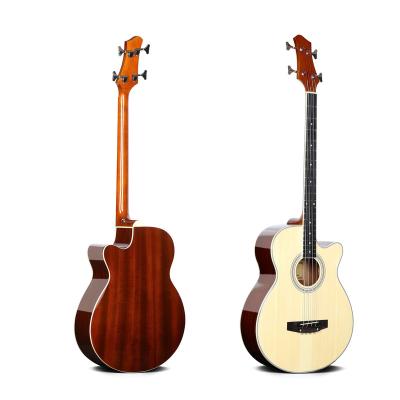 China Impeccable GEB03 Manufacturers Wholesale 4 String BASS Guitar Spruce Acoustic Bass Guitar for sale