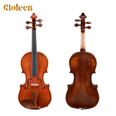 China White Pine FLV2110 China Made Professional Violin Strdivari Fine Gold Violin Flame Maple Handmade Violin For Sale for sale