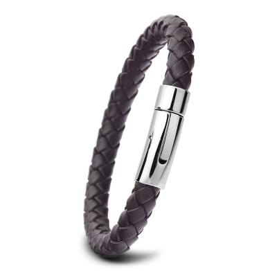 China Ruigang Environmental Jewelry Wholesale Genuine Leather Braided Bracelets Men's Bracelets, 8.66