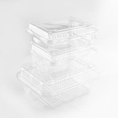 China Disposable Plastic Fruit Tray Storage Food Boxes Plastic Food Packaging Box for sale