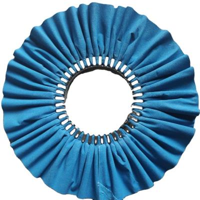 China Sisal blue treated cotton buffhing wheel for auto wheel polishing for sale