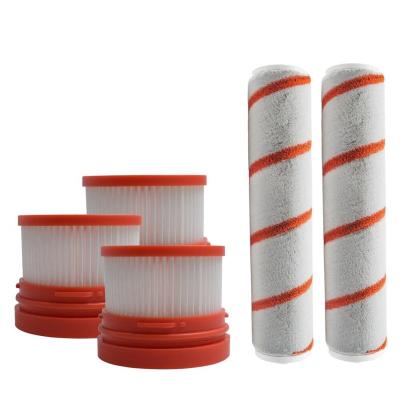 China High efficiency filter sweep roller replacements for Dreame V9 cordless vacuum cleaner handheld spares 2 main brush, 3 hepa filter for sale