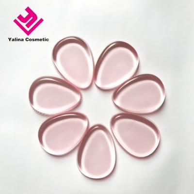 China Sponge China Manufacture Pure Silicon Foam Transparent Teardrop Shape Make Up Silicone Sponge for sale