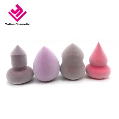 China Expanded in Water Less Wastage Yalina Microfiber Velvet Puff Foundation Beauty Cosmetic Sponge Blenders for Smooth Powder Cream for sale