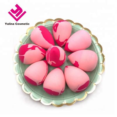 China Rose In The Factory Direct Hydrophilic Marble Face Water Cosmetic Foam Blast To Make Up Foundation Blender Marble Beauty Makeup Sponge for sale