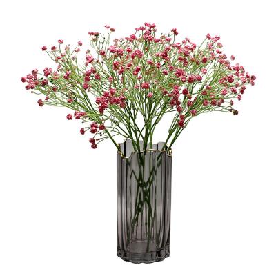 China Long Lasting Artificial Dry Flower Gypsophila Bouquet Colorful Shot Props Home Bedroom Decor for sale