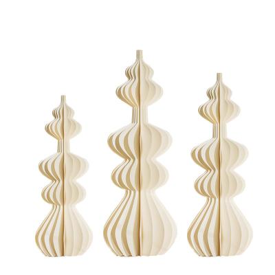 China Origami Collapsible Collapsible Column Wedding Ornaments Party Event Decorations 1Set Road Paper Advance for sale