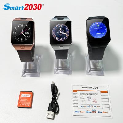 China New Arrival Sim Card Smart Watch Dz 09 APP Control With Camera Smart Watch Phone Support Tf Card For Mobile Phone dz09 for sale