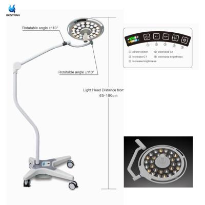 China 50000hrs Surgical Operating Room Lights Memory Function Floor Mobile Operating Lamp 45VA for sale