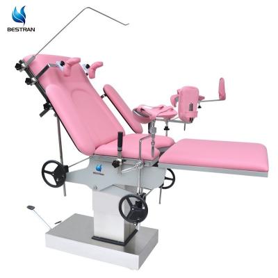 China Custom Hydraulic Obstetric Delivery Table , Gynecological Operating Table With Stirrups for sale