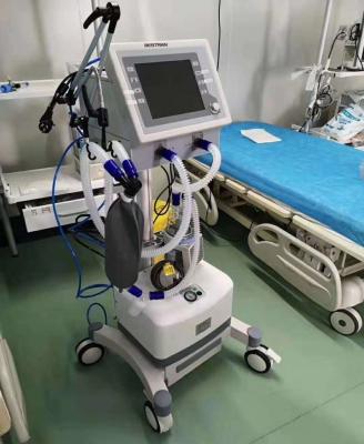 China Surgery Room Medical Ventilator Machine With Air Compressor Respiratory Support Device for sale