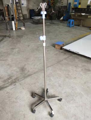 China Mobile Intravenous Drip Stand IV Pole Infusion Height Adjustable for hospital for sale