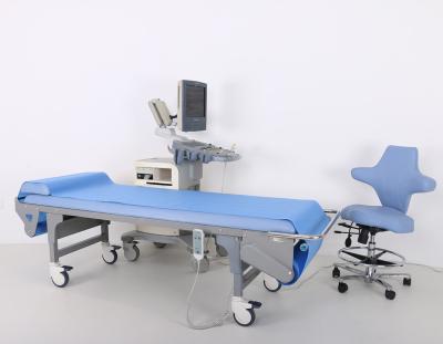 China Electric Ultrasound Examination Bed Automatic Direction Correction And Paper Change Function for sale