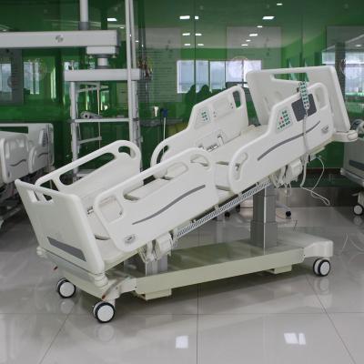 China Camas de hospital de cuidados agudos elétricos para cuidados críticos e monitoramento 3 colunas Ajuste à venda