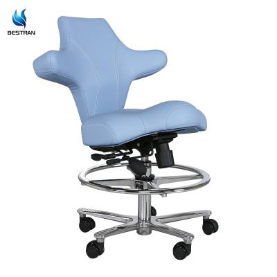 China Surgical Exam Rooms Doctor Chair Stool On Wheels Adjustable Height And Tilt Position for sale