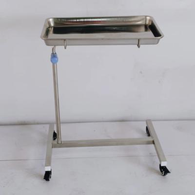 China Stainless Steel Mayo Table Surgical Instrument Table Adjustable Height Hold Sterile Supplies for sale