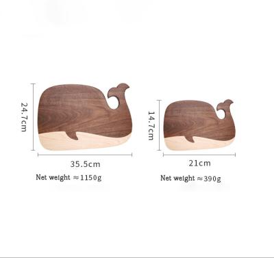 China Whale Viable Creative Anvil Maple Black Walnut Environmental Protection Solid Wood Plant Board for sale