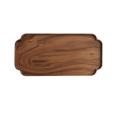 China Wooden Tray Serving Tray Black Walnut Insulation Pad Kitchen Tableware Wooden Tableware Cookware for sale