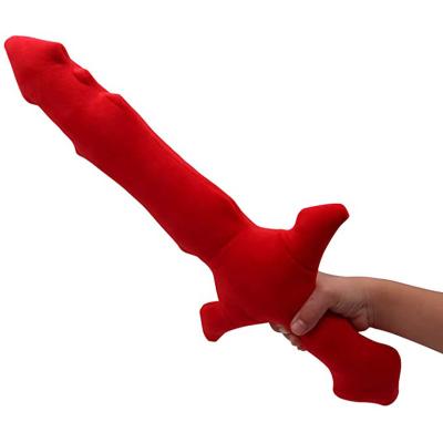 China Gift Kids Toys Red Sword Stuffed Weapon Funny Style Toys Game Soft Plush Toys For Children for sale