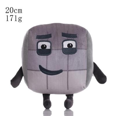 China Gift Kids Toys 20cm Gray Rock Stuffed & Plush Toys Face Emotion Design Funny Anime Stuffed Toys for sale