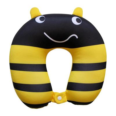 China Good Quality Therapy Kids Bee Animal Design Massage U Shaped Pillow For Neck Head Support for sale