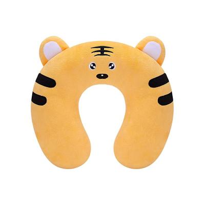 China Animal Therapy Tiger Style U Shape Travel Neck Pillow Memory Foam Massage Lovely for sale