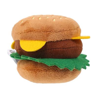 China China OEM Sustainable Food Burger Sandwich Pet Toys For Dog With Squeaker for sale