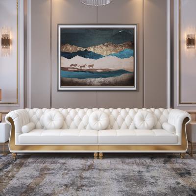 China 123 New Design American Furniture Sofa Light Modern Luxury Leather Furniture Sofa American Living Room Combination Sofa for sale