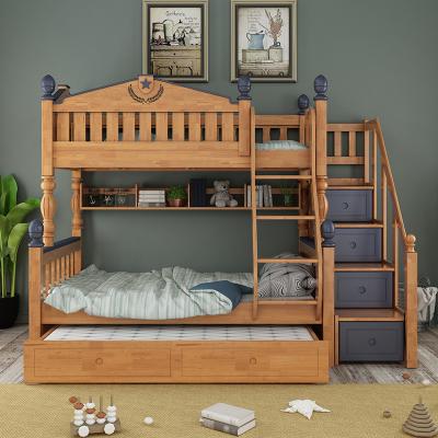 China Environmental Material / Combine Style Whatever You Want Nordic Style Kids Furniture Set Space Saving Combination Solid Wood Bunk Bed for sale