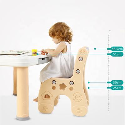 China Plastic Table and Chair Sets New Design Kids Furniture Sets Children Study Table and Chair for sale