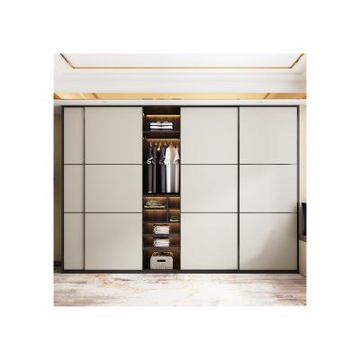 China New Design Simple Modern Bedroom Wardrobe Painted Wardrobe Sliding Door Wardrobe for sale